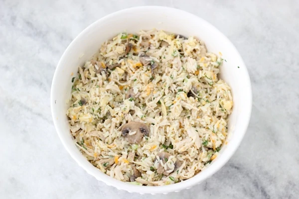 Chicken, Mushroom and Rice Burritos-1-31