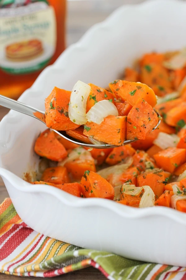 Roasted Sweet Potatoes With Onions-1-7