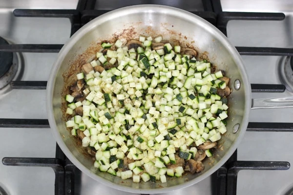 Zucchini and Mushroom Orzo-5