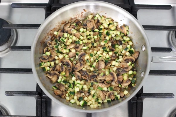 Zucchini and Mushroom Orzo-6