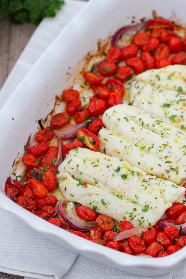 Cod With Cherry Tomatoes and Red Onion-1-3 copy - Olga's Flavor Factory