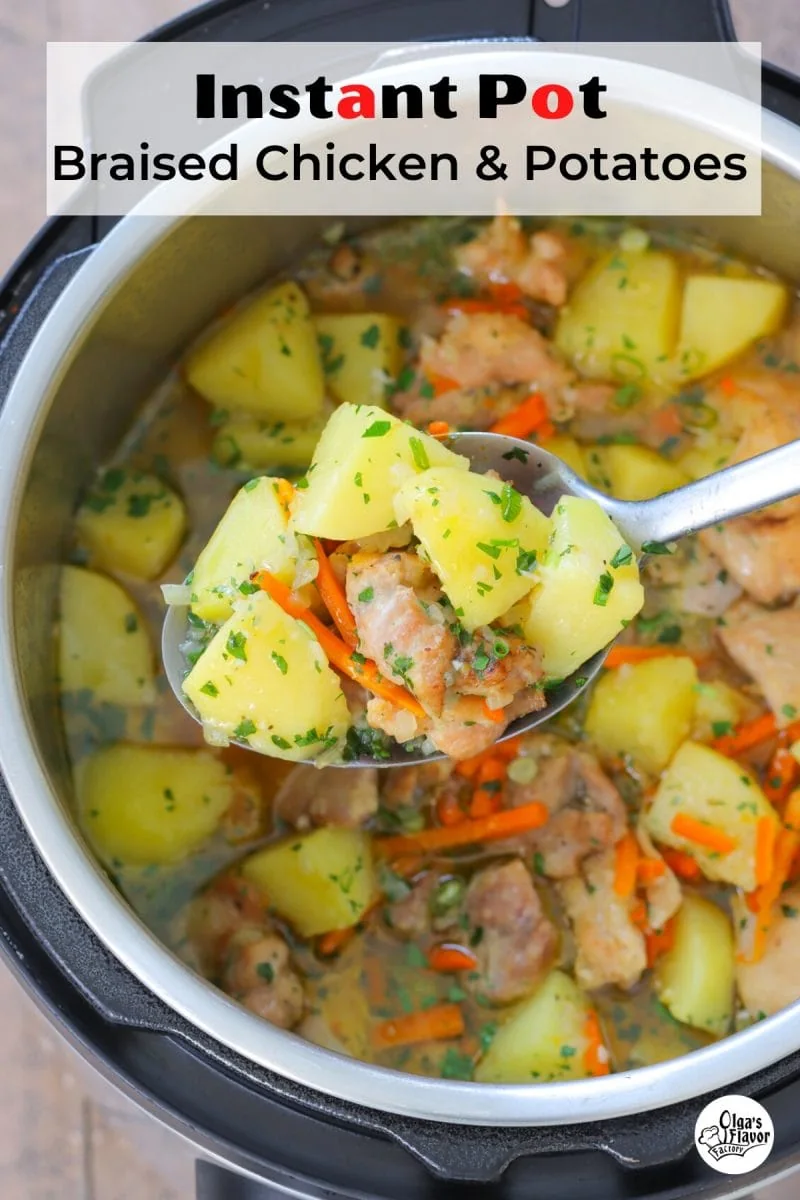 Instant Pot Braised Chicken and Potatoes