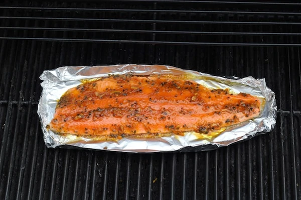 Orange Glazed Grilled Steelhead Trout