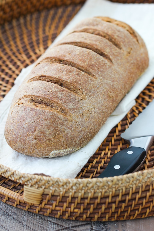 A loaf of Pumpernickel Bread