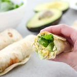 Avocado and Spinach Chicken Salad Wraps