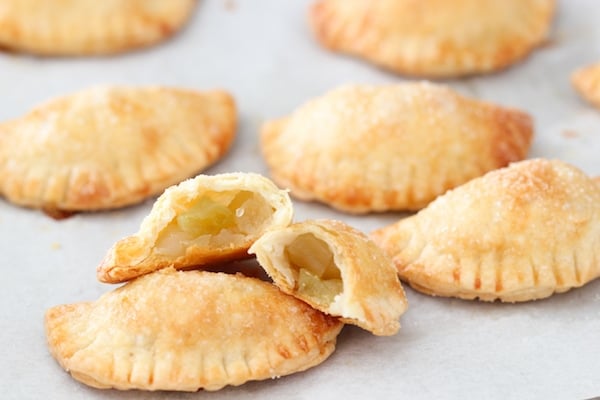 Apple Pie Cookies - showing the apple filling and the flaky crust