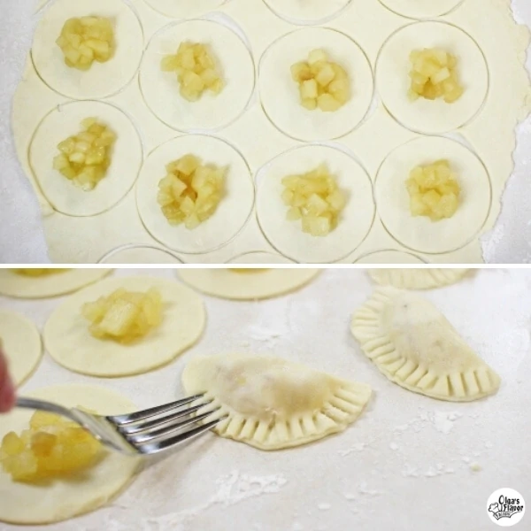 Assembling the Apple Pie Cookies