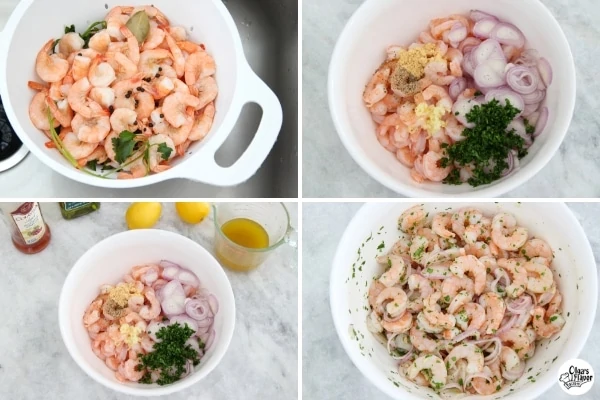 How to Marinate Shrimp tutorial for a cold and flavorful appetizer