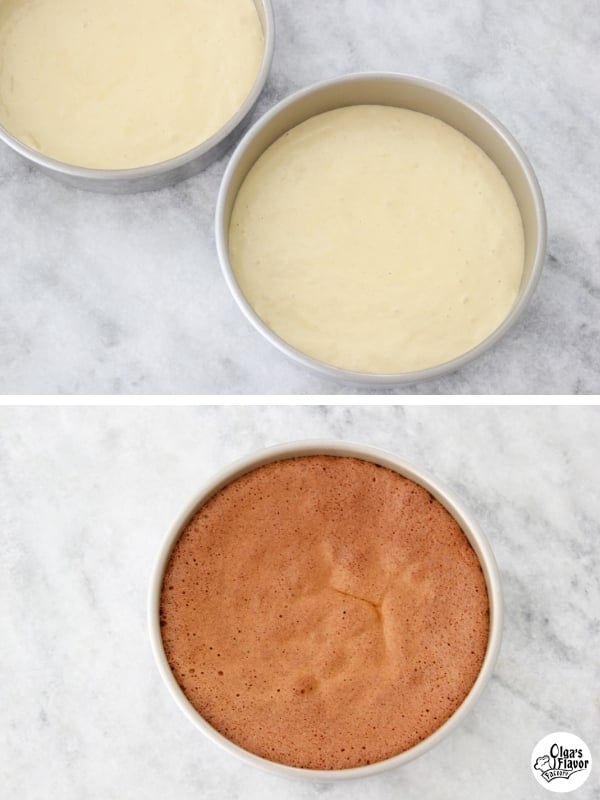 Baking the Honey Cake Layers