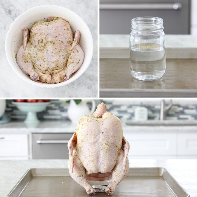 Chicken Roasted on a Can Beer Can Chicken