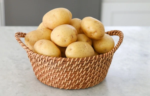 Yellow Gold Potatoes in a basket