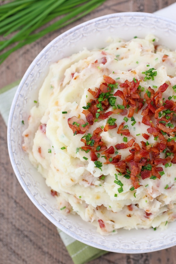 Bacon, Onion and Chive Mashed Potatoes - Olga's Flavor Factory