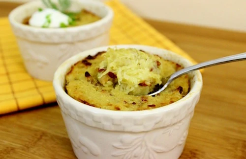 Belarusian Potato Babka forkful