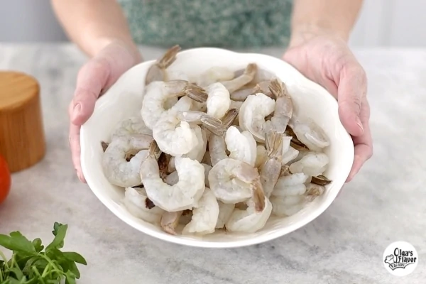 Raw frozen shrimp thawed
What type of shrimp to buy