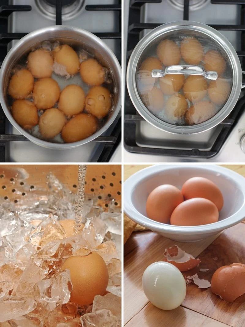 How to make perfect hard boiled eggs that peel easily tutorial. 