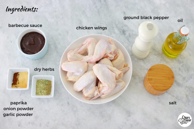 Ingredients for Instant Pot Chicken Wings