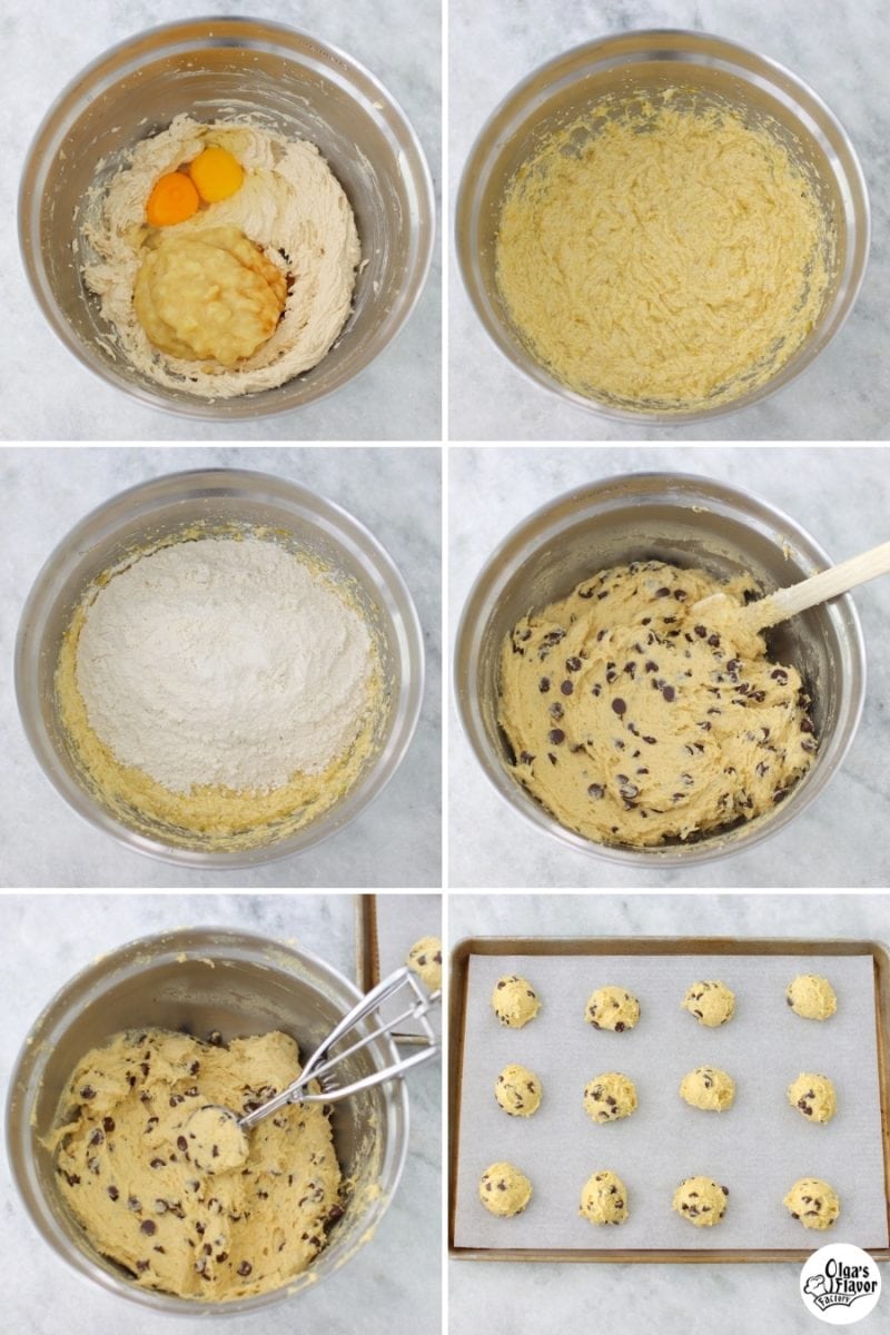Tutorial of how to make Banana Chocolate Chip Cookies
