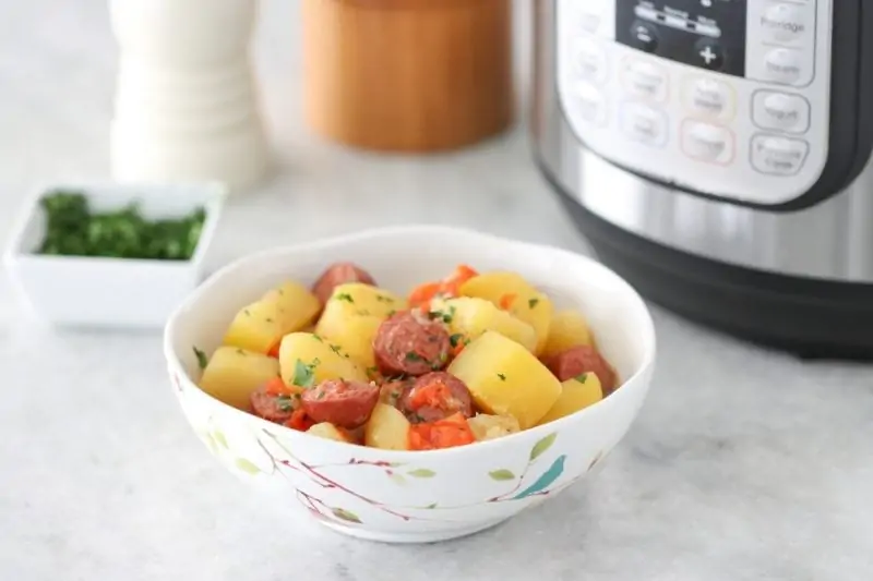 Instant pot Potatoes with sausage