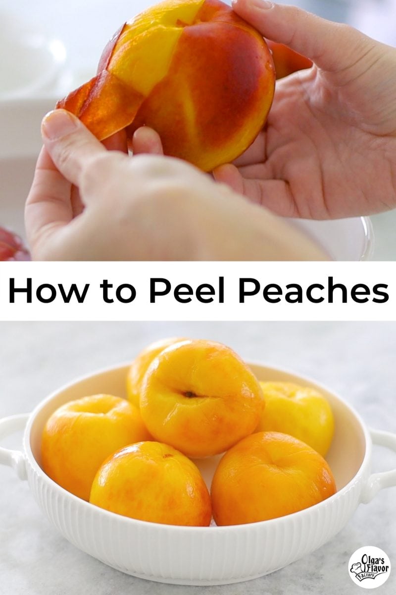 How to peel peaches 