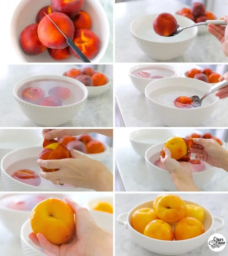 How To Peel Peaches step by step tutorial