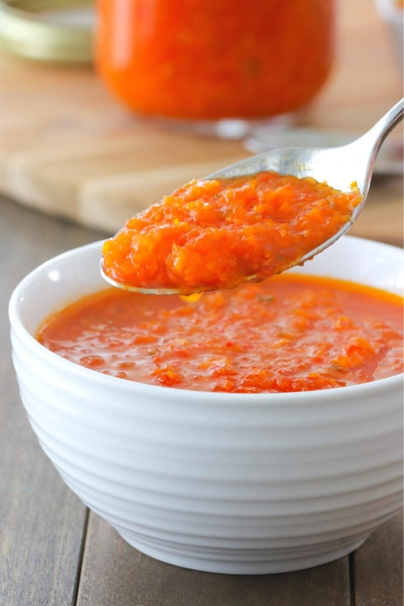 Adjika tomato pepper salsa