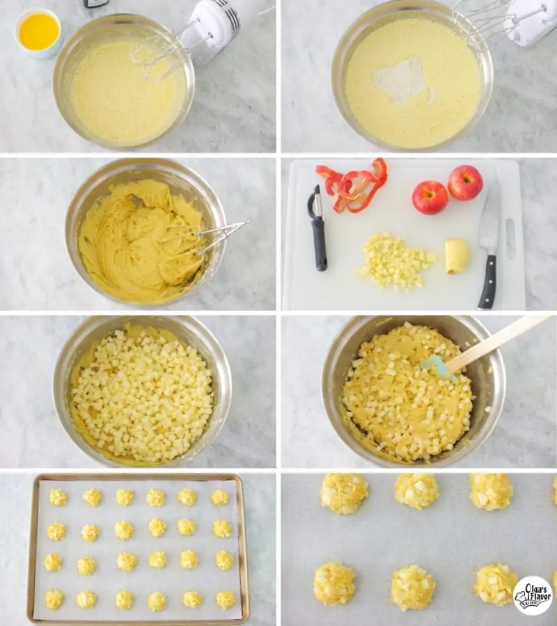 How to make Apple Cookies, step by step photo tutorial