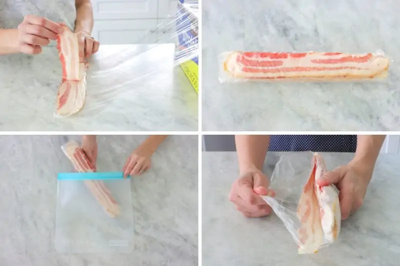 how to freeze bacon