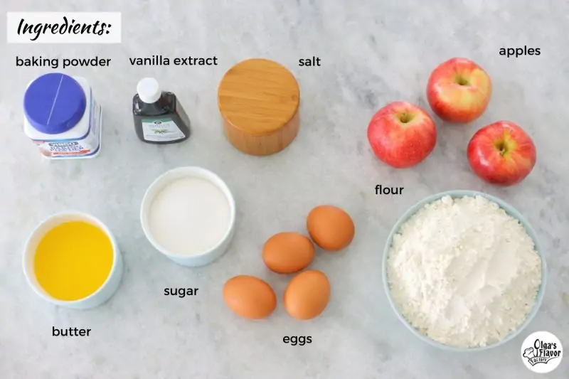 Ingredients for Apple Cookies