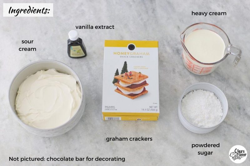 Ingredients for Graham Cracker Cake