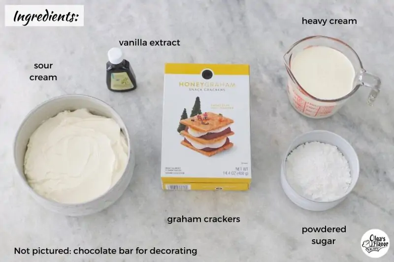 Ingredients for Graham Cracker Cake