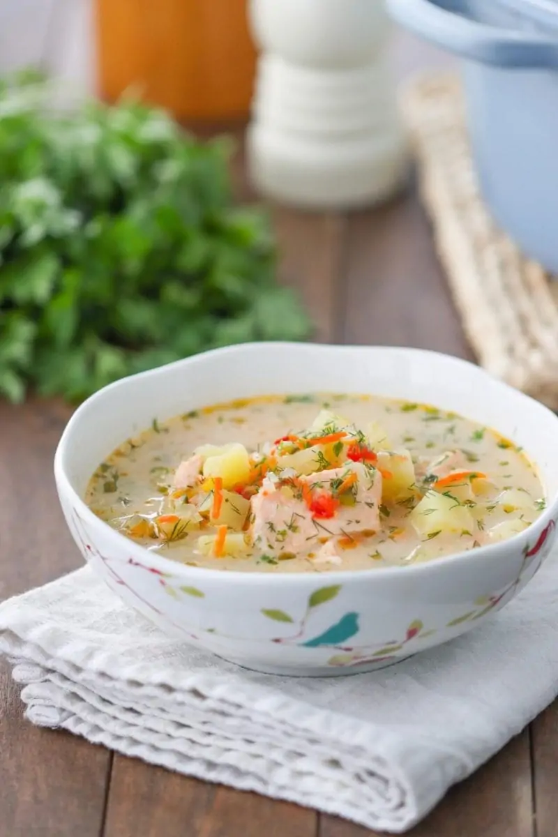 Potato and Salmon Soup Recipe
