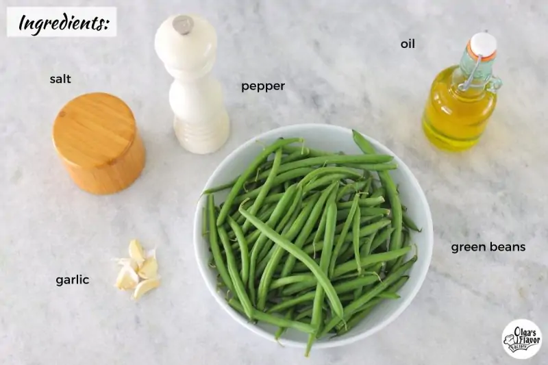 Ingredients For Garlic Green Beans