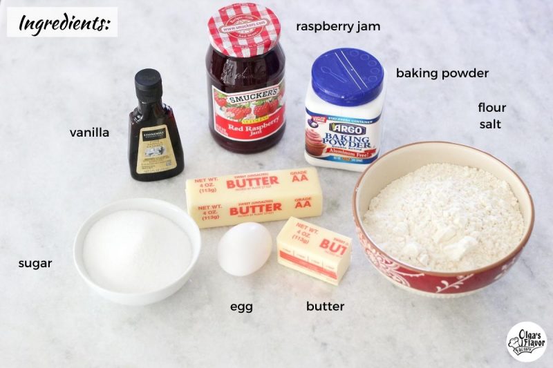 Ingredients For Shortbread Cookies With Jam
Split Second Cookies