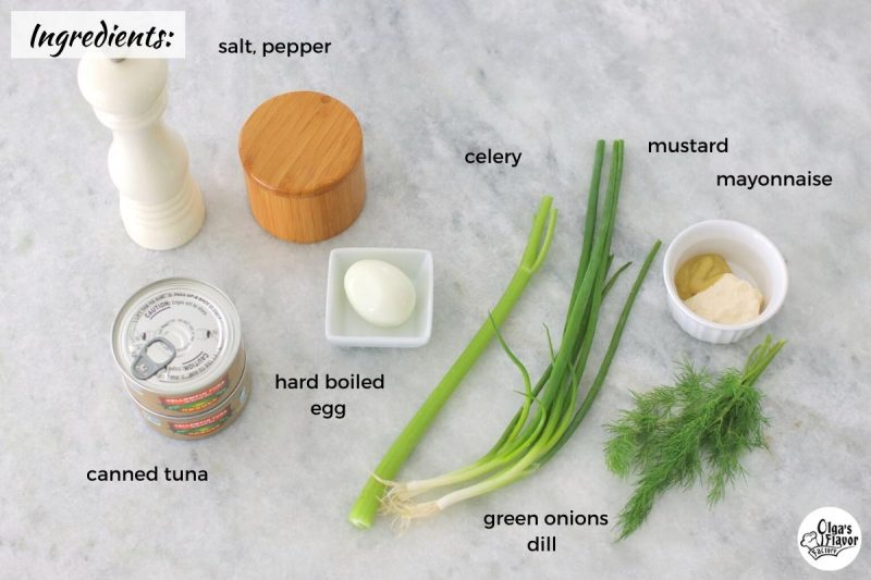 Ingredients For Easy Tuna Salad