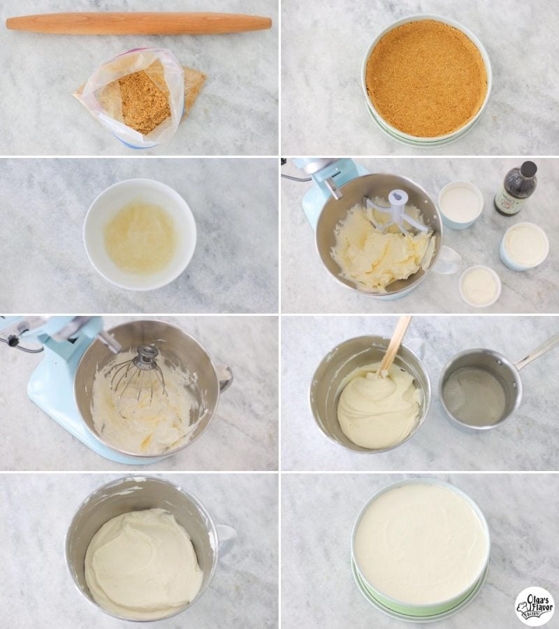 How to make an easy no bake cheesecake recipe and tutorial