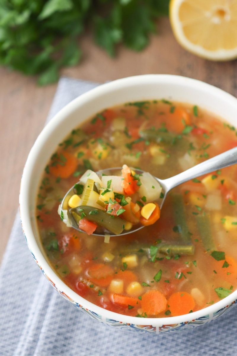 Homemade Garden Vegetable Soup
