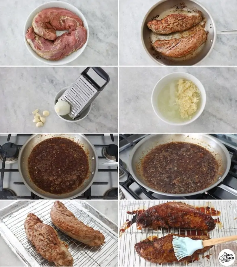 How to bake pork tenderloin with a maple glaze