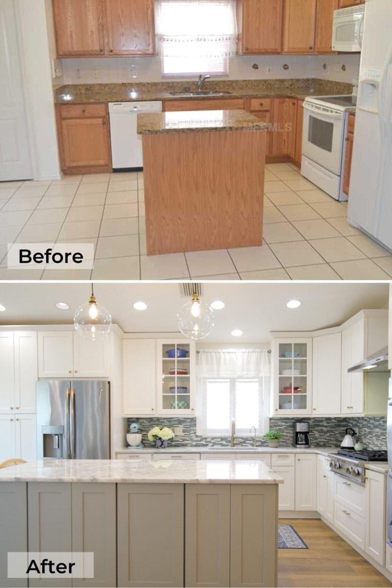 Before and After Photos of Kitchen Remodel 