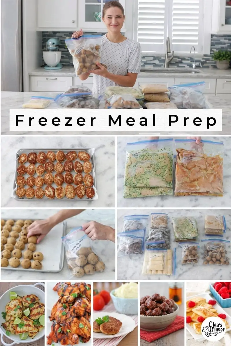 Freezer Meal Prep - freezing meals that are partially and fully cooked to save time and money. 