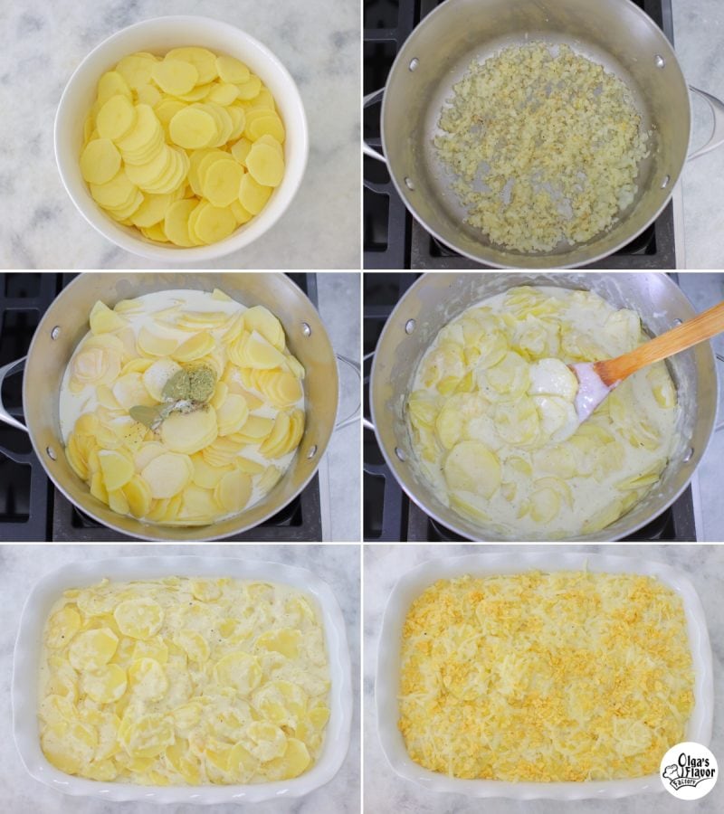 How to make easy scalloped potatoes step by step tutorial