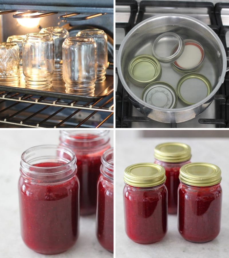 How to sterilize jars for homemade jam and how to store homemade strawberry jam 