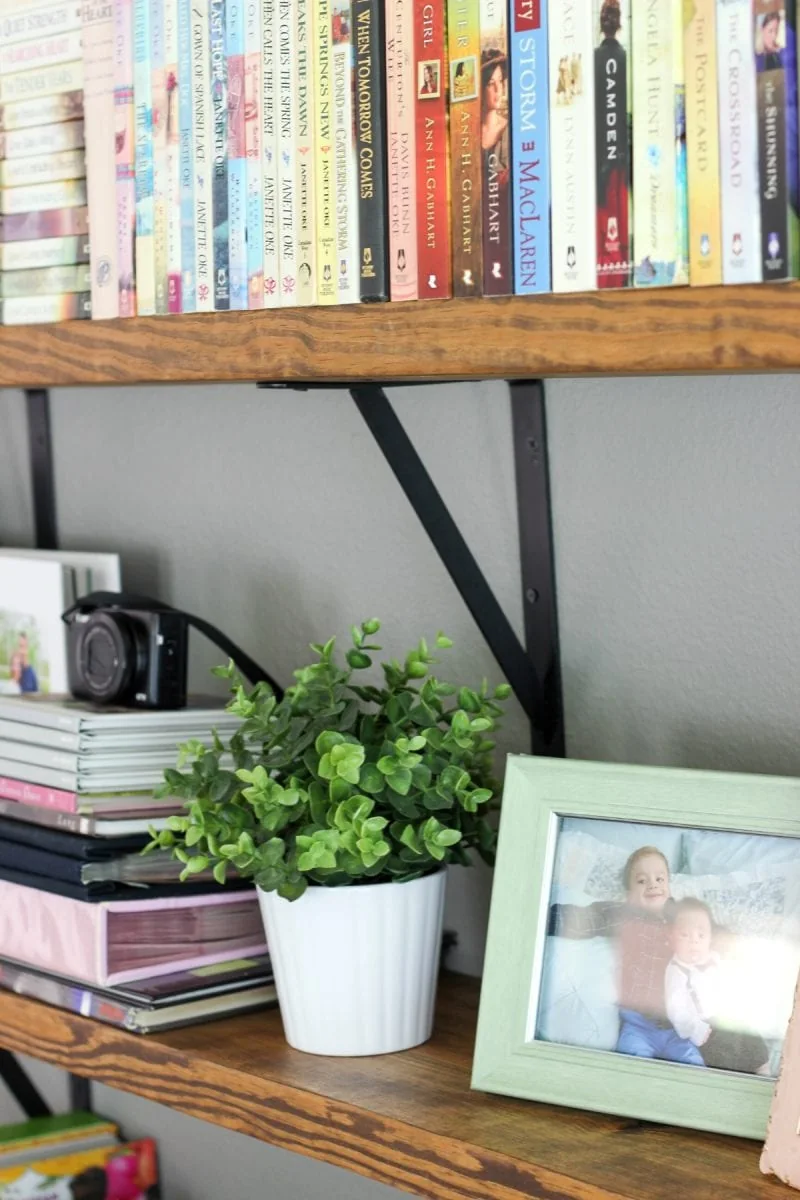 DIY Home Library Shelves