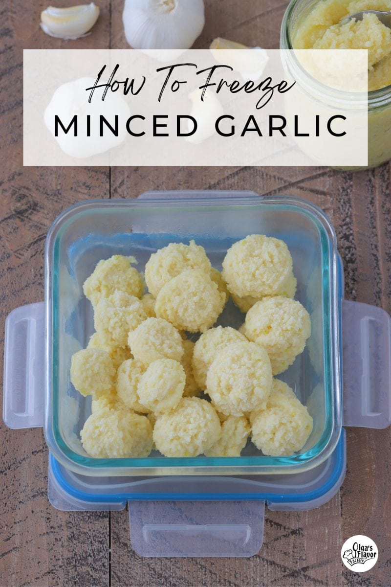 How To Freeze Minced Garlic