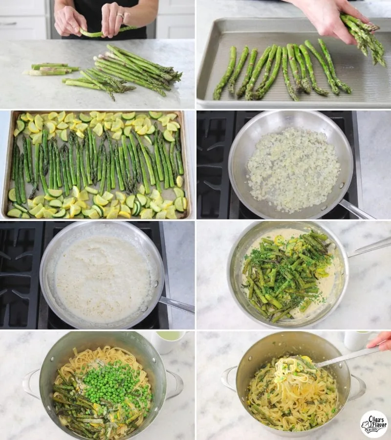 How to make Pasta Primavera step by step tutorial