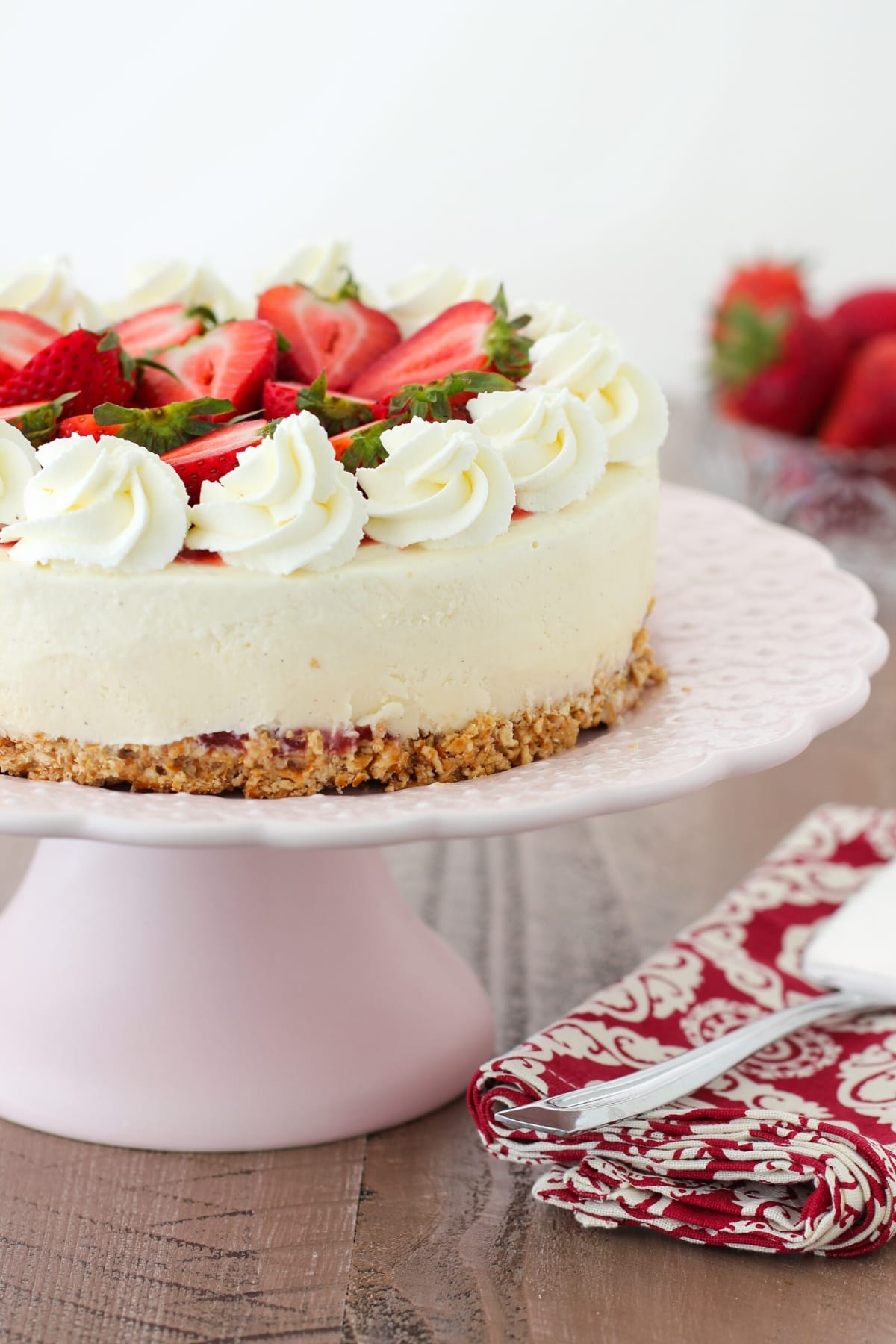 Ice Cream Cake With Strawberries - Olga's Flavor Factory