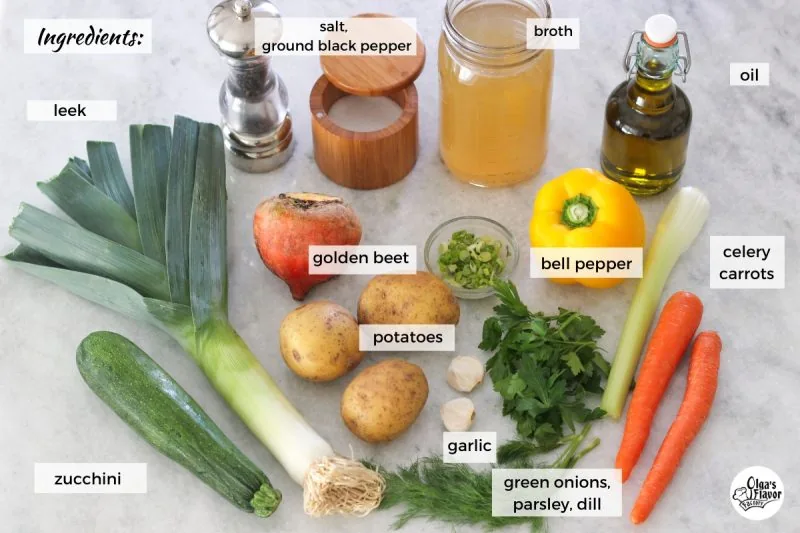 Ingredients For Golden Beet Soup