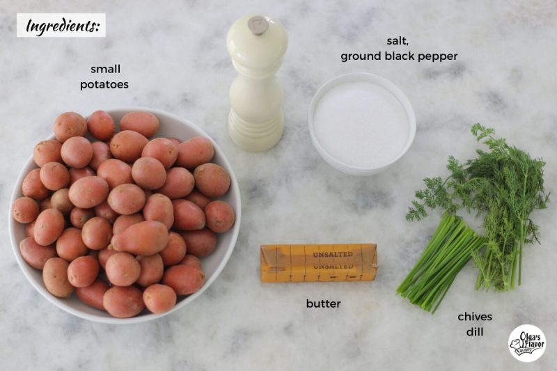 Ingredients For Salt Potatoes