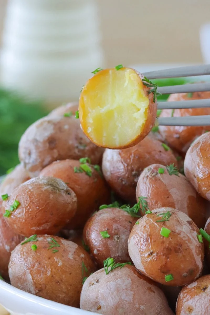 Salt Potatoes with fresh herbs