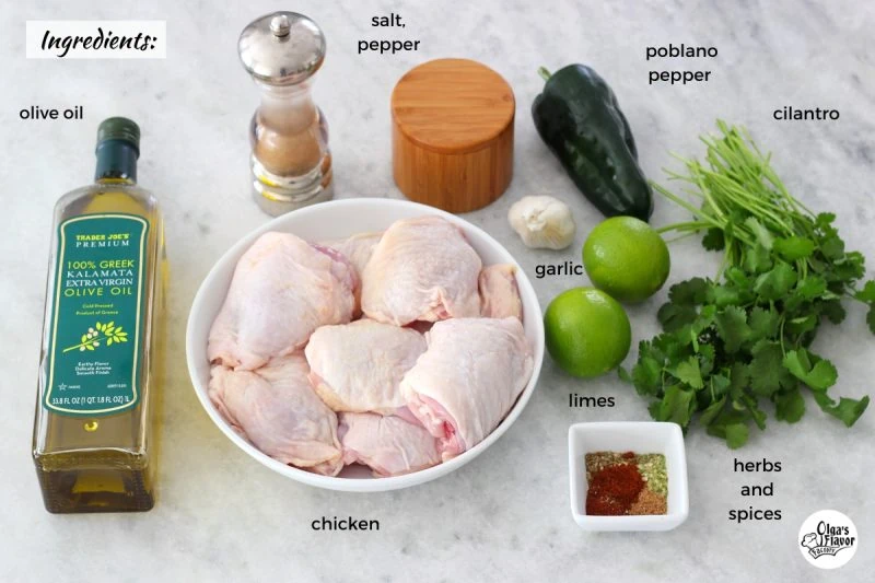 Ingredients For Cilantro Lime Chicken Marinade