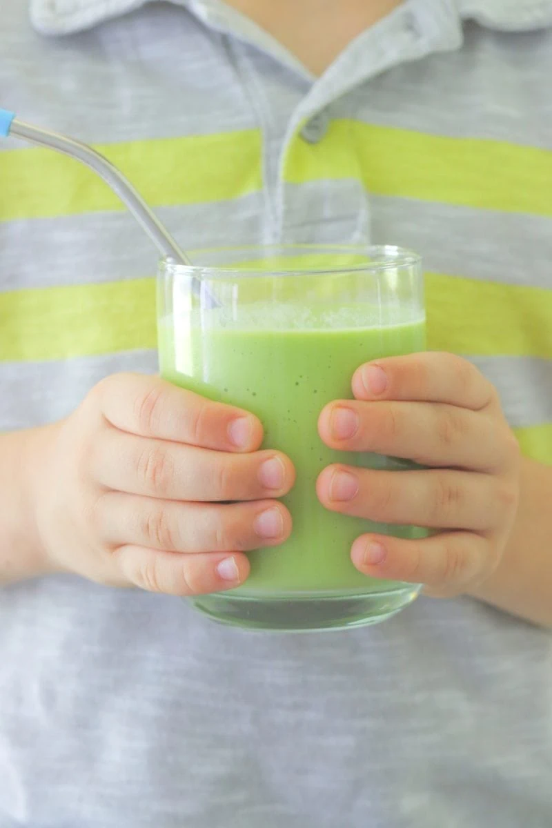 Green smoothie for kids, full of vitamins and nutrients but so delicious and tasty